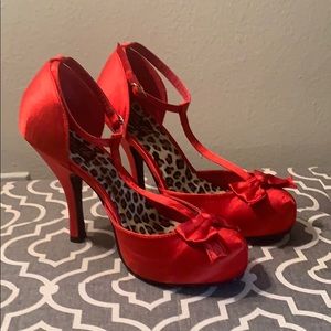 Pin Up Couture T-Strap Heels